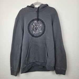 Supply & Demand Hoodie Men's M Gray‎ Medusa Graphic Pullover NYC Coordinates
